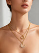 Layered Gold Tone Necklace