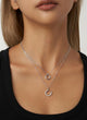 Layered Silver Tone Necklace