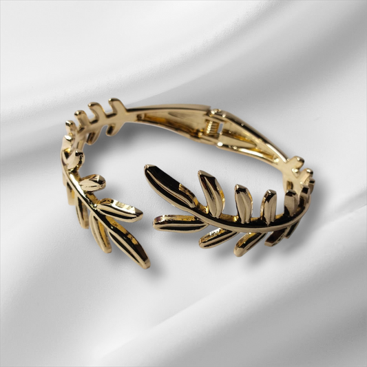 Leaf Bangle Bracelet