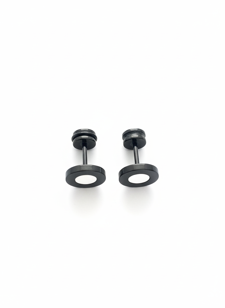 Mens Black Studs