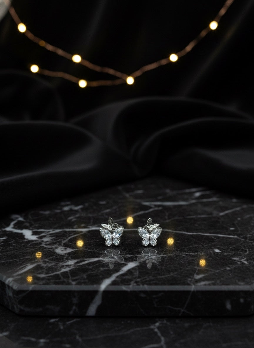 Mini Luxe Butterfly Stud Earring