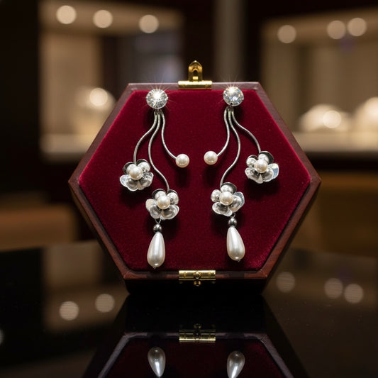 Opulent Bloom Long Earring