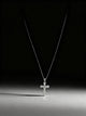 Pave Diamond Cut Cross Necklace