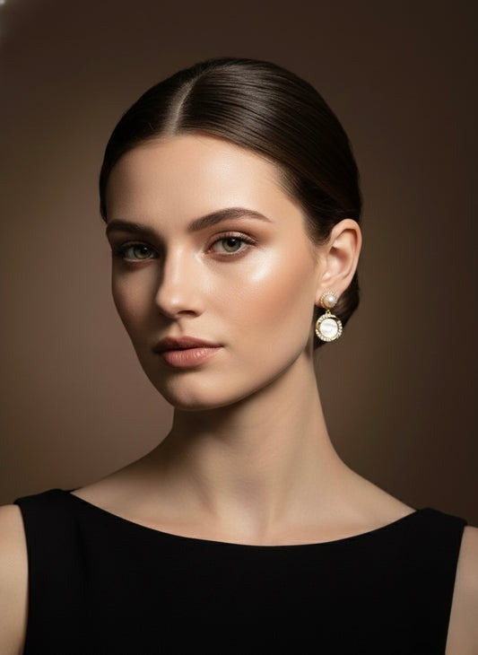 Pearl Aura Drop Earring