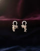 Pink Crystal Drop Earring
