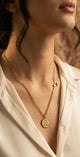 Pray for Us Medal Necklace