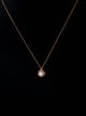 Rose Gold Tear Drop Pendant Necklace