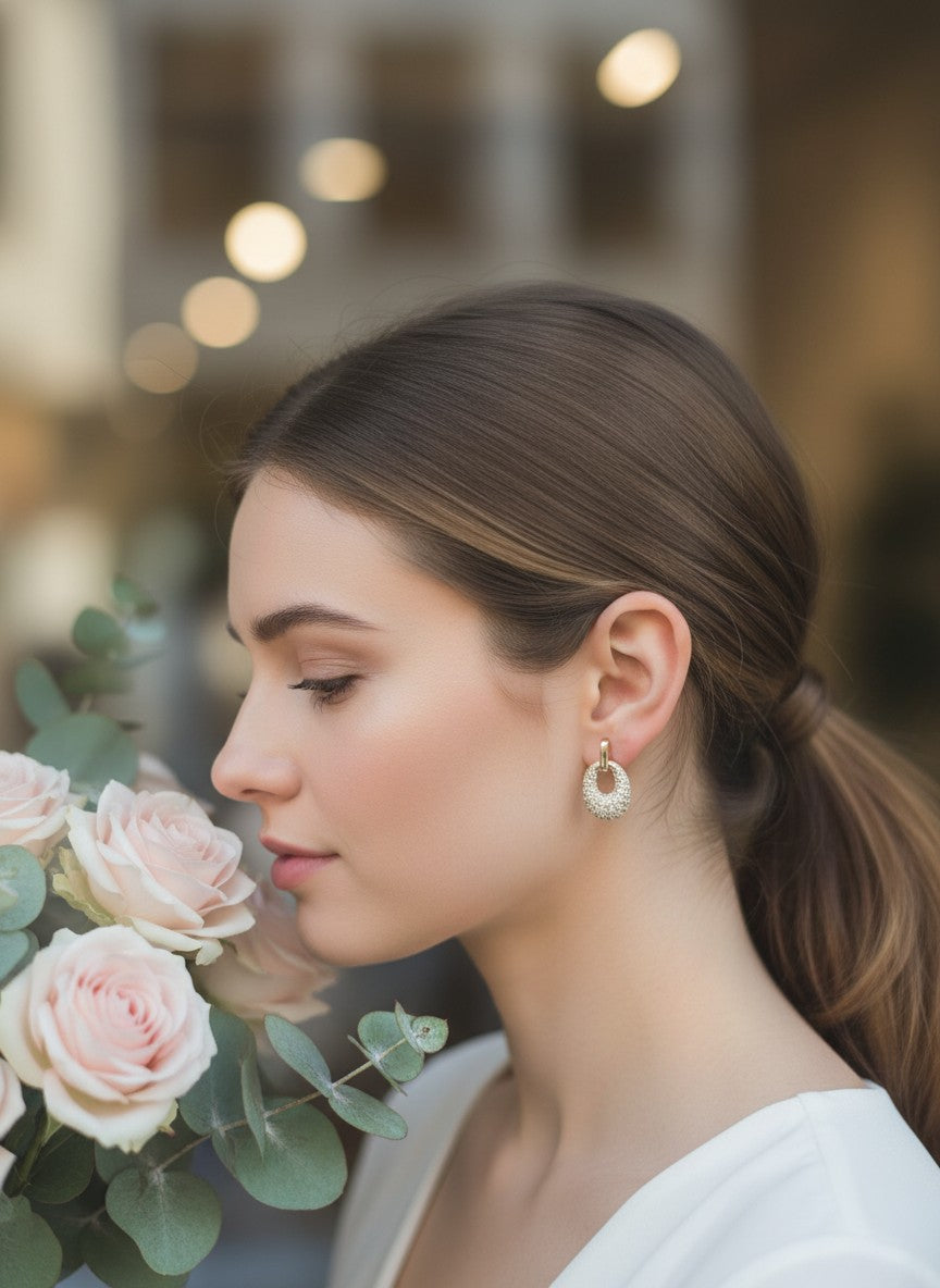 Starlight Oval Earring