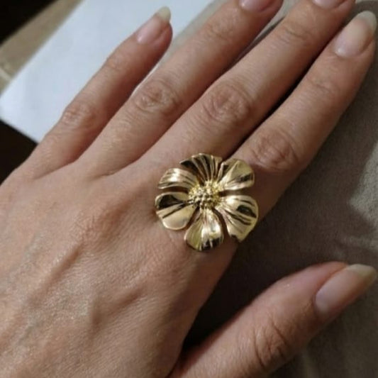 Sun Burst Flora Ring