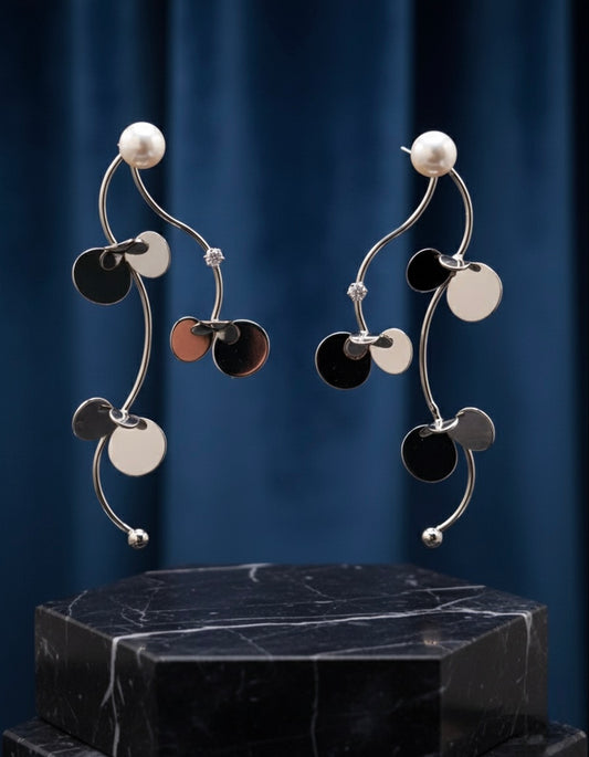 Swinging Petal Long Earring