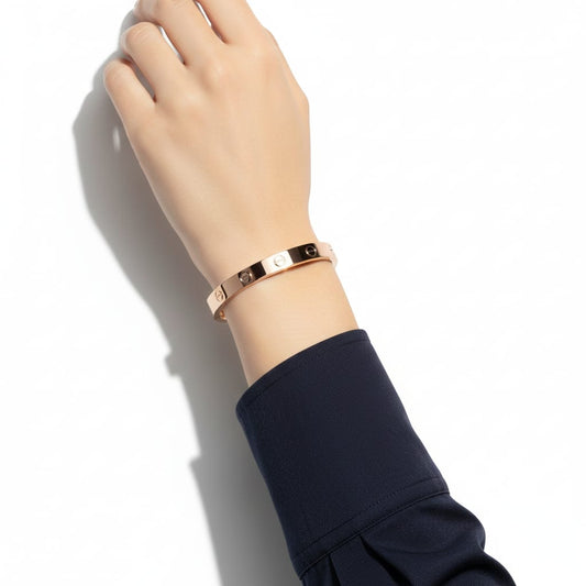 Thin size openable Kada Rose Gold