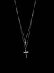 Twin Cross Elegance Necklace