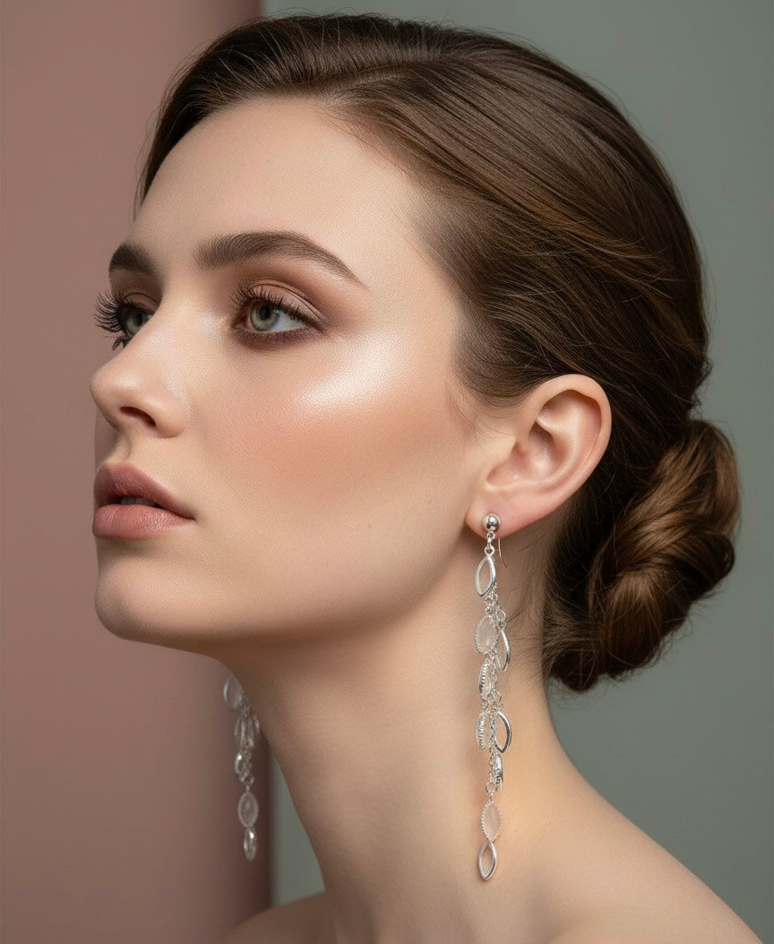 White Petal Earring