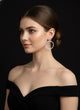 Zirconia Baguette Hoops Earring