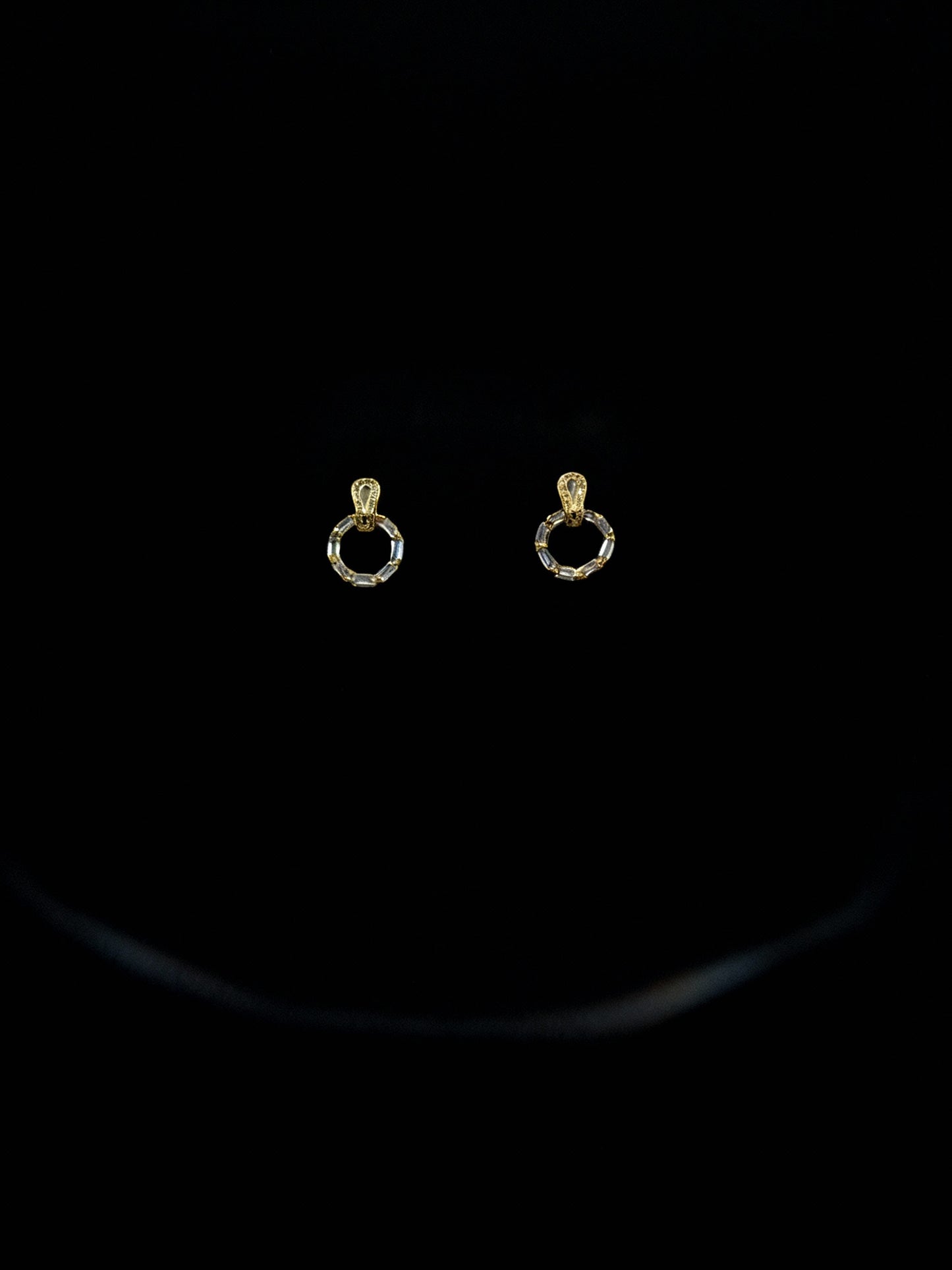 Zirconia Gold Colour Earring