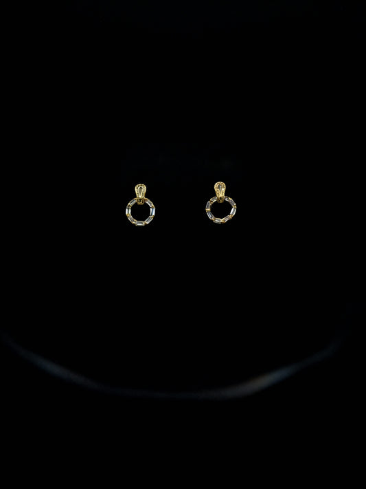 Zirconia Gold Colour Earring