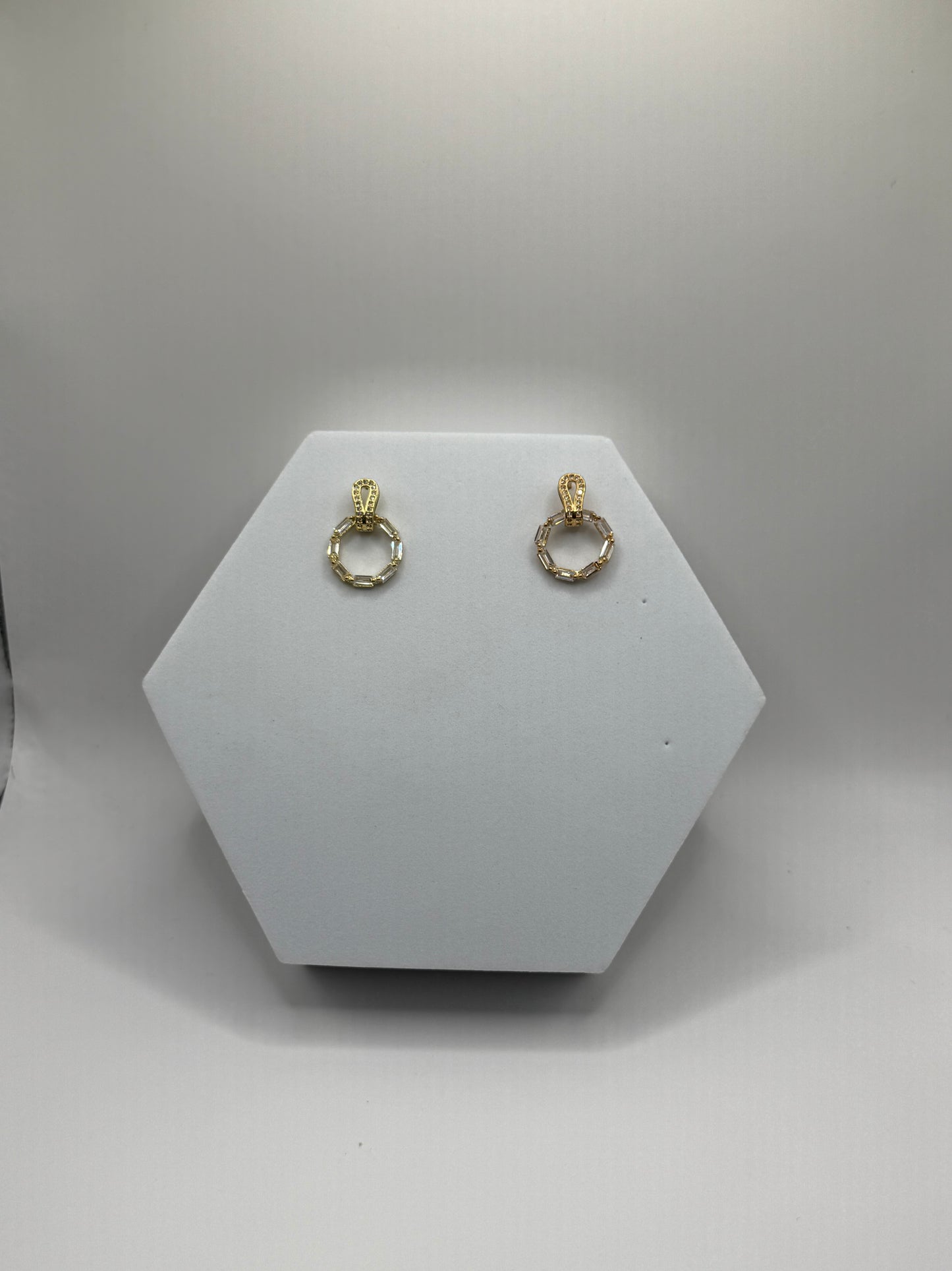 Zirconia Gold Colour Earring